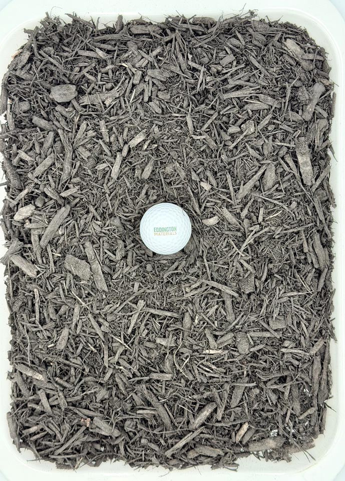 Double Shredded Black Dyed Mulch
